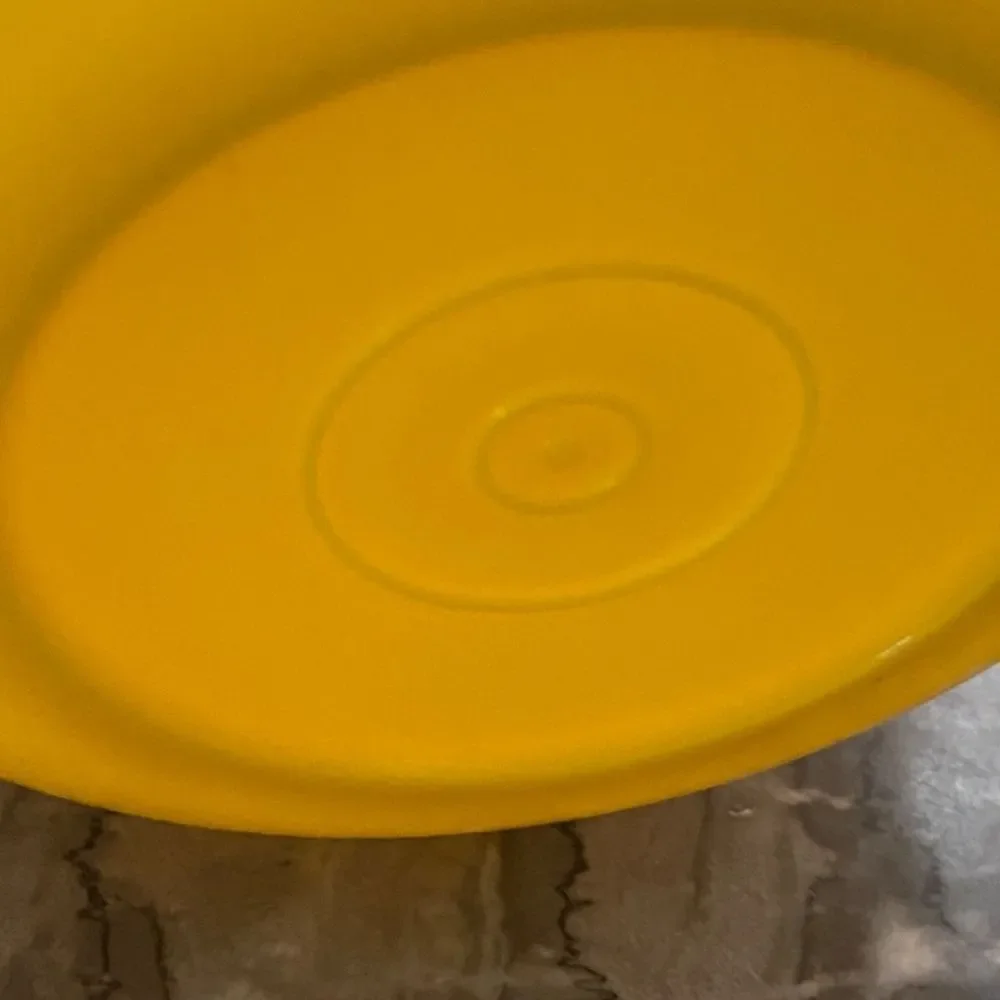 Vintage Tupperware Harvest Yello Bowl With Lid